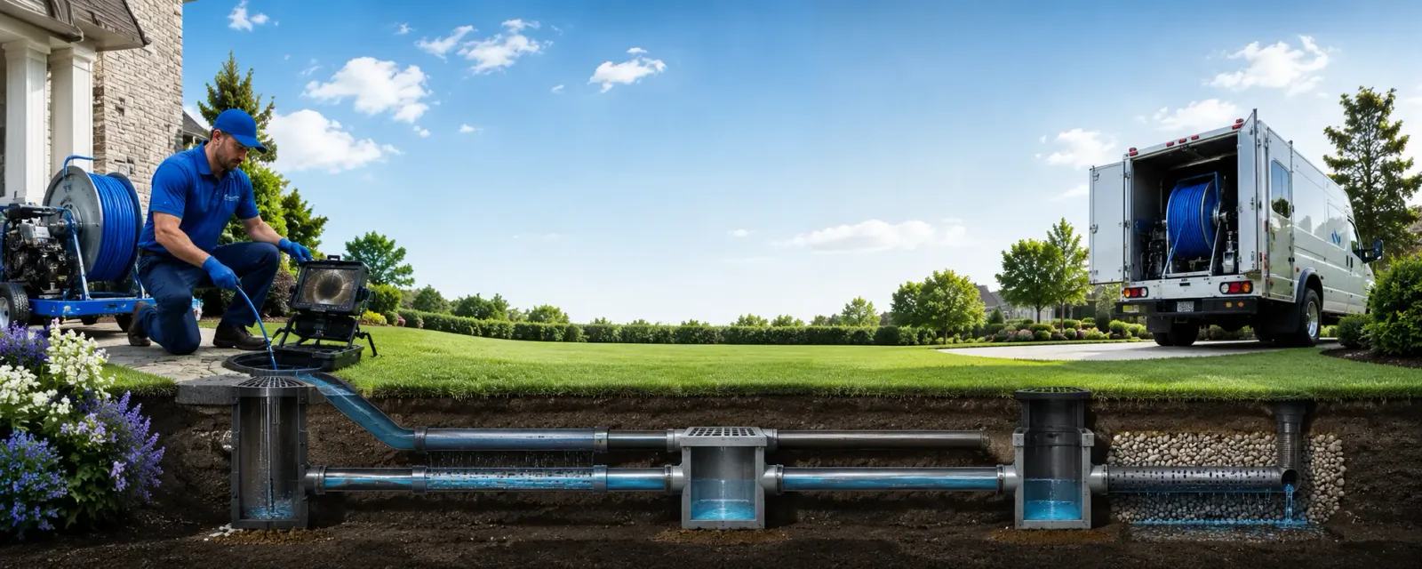 Outdoor drain cleaning information for Kohler, WI